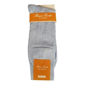 BRUNO CONTE MEN'S LIGHT BLUE SILKY DRESS SOCK FASHION COLORS . BCS2004.